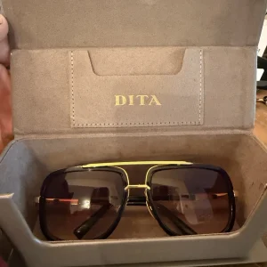 DITA Black and Gold Navigator Sunglasses
