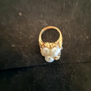 14K Gold Pearl Cluster Ring