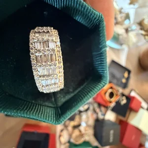 14K Gold Diamond Statement Ring