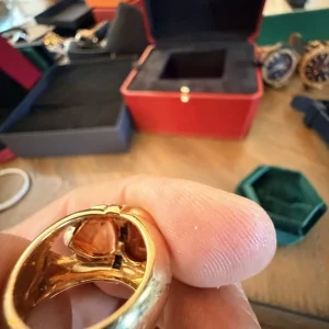 18K Gold Gemstone Cocktail Ring