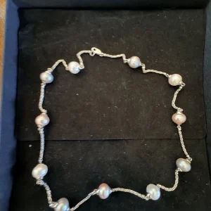 Genuine Pearl Station Necklace
