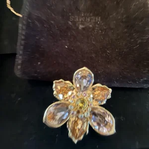 Swarovski Pink Crystal Flower Necklace