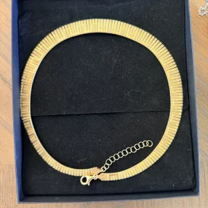 Italian Gold-Plated Omega Necklace