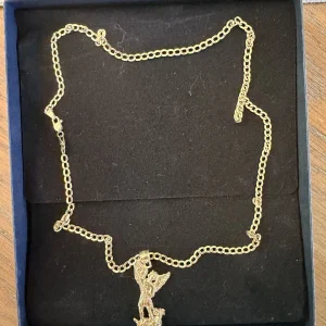 14K Gold Chain with Archangel Pendant