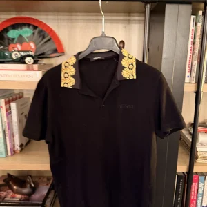 Versace Baroque-Collar Polo