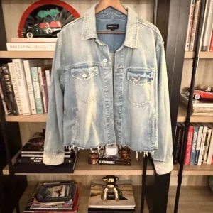 Purple Brand Distressed Denim Jacket