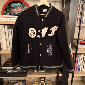 Off-White Graphic Varsity Jacket