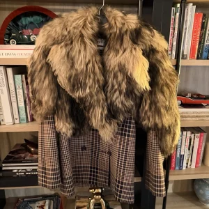 Alexander McQueen Shearling & Wool Peacoat