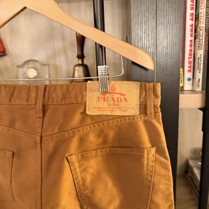 Prada Light-Brown Moleskin Cotton Pants