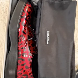 Moschino Black Leather Platform Sneakers