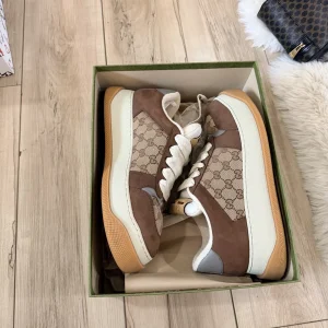 Gucci GG Canvas and Suede Sneakers